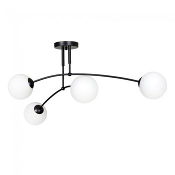 Plafón de techo mobis negro (4 luces)