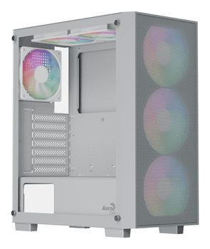 Caja AEROCOOL B509A Flow ARGB RGB Blanco