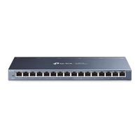 16-port gigabit desktop switch 16 gigabit rj45 ports steel case in