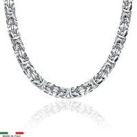 cadena bizantina para hombre de plata 925 70 mm
