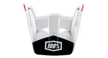 Visera de repuesto para casco 100  aircraft   r8 blanco