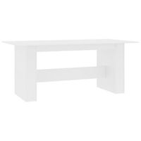 mesa de comedor  mesa de cena de madera de ingenieria blanco 180x90x76 cm