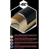 vittoria corsa g20 tubular road tyre blacktan wall