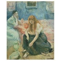 legendarte - cuadro lienzo impresion digital - dos muchachas - berthe morisot - decoracion pared cm 50x60