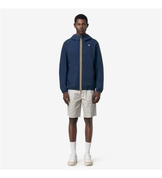K-way para hombre. K5127QW Chaqueta Jack Stretch Dot azul (S), Casual, Poliéster