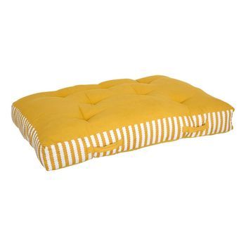 Cojín De Suelo Para Exterior 80x120x15cm Amarillo