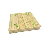 arenero de madera masgames oben con cubierta de madera  l