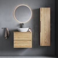 conjunto mueble lavabo individual paneles de melamina y mdf madera