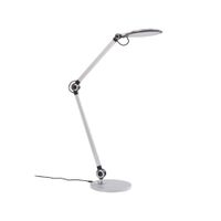 lampara de mesa led de plastico gris