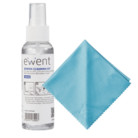 kit de limpieza de pantallas ewent ew5668 100ml cpano de microfibra 20x20cm