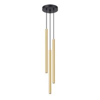 lampara colgante vacu dorado pulido 3 luces