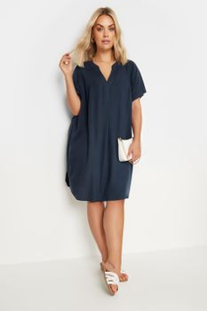 Yours Vestido Túnica Azul Marino, Mujer Curvy Y Tallas Grandes, Yours