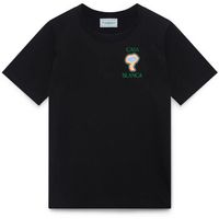 casablanca camiseta rainbow mushroom t-shirt black para hombre