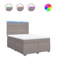cama tapizada 200x160x1505 cm tejido - taupe