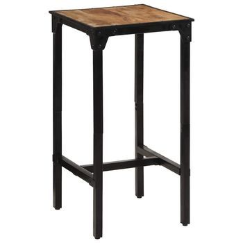 Mesa De Bar Madera Maciza De Mango Rugoso 60x55x107 Cm