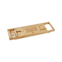bandeja para banera accesorios de bano madera de bambu marron claro lowes