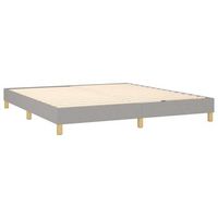 somier de laminas sobre patas estructura de cama 180x200 cm tela gris claro tdl0207180