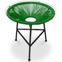 mesa de jardin - mesa auxiliar - acapulco verde claro