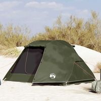 tienda de campana - pesca para 3 personas - poliester - verde oliva 312x216x114cm