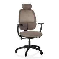 silla de oficina ergonomica para ordenador ri-cover tela  tejido de malla gris