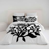 naturals - funda nordica estampada cama 150 - algodon extrasuave - incluye 1 o 2 fundas de almohada - niobe