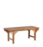 mesa de centro de teca natural anch 130 cm