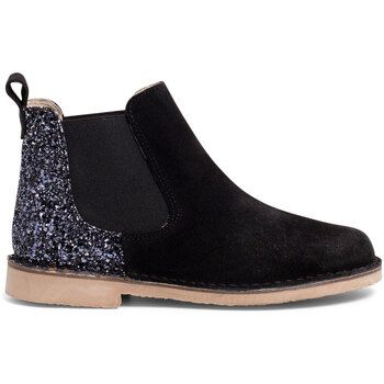Pisamonas Botines Botines Niña Serraje Con Talonera Glitter para niña