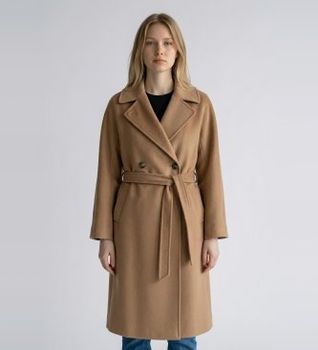Weekend Max Mara para mujer. 2625016102650 Abrigo Resina marrón (38), Casual, Lana