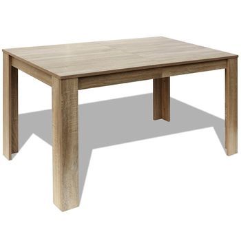 Mesa De Comedor - Mesa De Cocina Color Roble 140x80x75 Cm