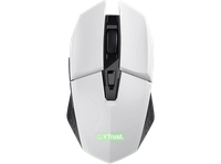 raton gaming - trust gxt 110 felox inalambrico 4800 dpi 6 teclas autonomia 80h blanco