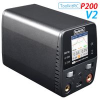 adaptador de corriente de escritorio ajustable toolkitrc p200 v2 salida 1-30v ac 100w dc 200w 10a compatible con cargador dc tybec ips m6d m7 m8p m9