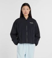 new balance para mujer wj53500 chaqueta bomber tejida reinventada negro l casual nylon