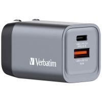verbatim gnc-35 cargador gan 35w carga rapida gris