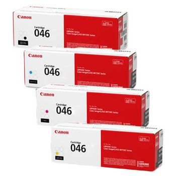 Canon 046BK/Y Full Set Original Standard Capacity Toners (4 Pack)