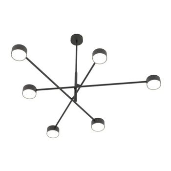 Lámpara de techo feru negro (6 luces)