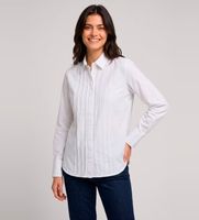 barbour para mujer lsh1771 camisa adalyn blanco s casual algodon manga larga