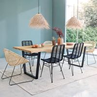 mesa de teca maciza reciclada para 10 pers