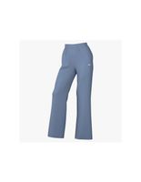 pantalones nike studio fleece mid-rise open-hem mujer azul