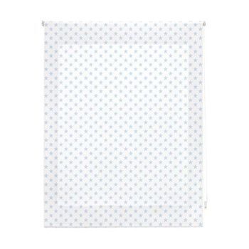 Estor Enrollable Infantil - Estor Infantil Tamaño 120x250 - Estor Enrollable Color Blanco Con Estrellas Celeste | Blindecor