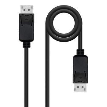 Cable DisplayPort Nanocable 10.15.2705 5m CCS DP/M-DP/M 4K UHD Níquel Negro
