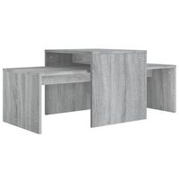mesa de centro 100x48x40 cm madera - gris