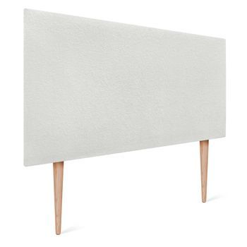 Dhome Cabecero Blanco 100cm Acabado Toalla Soft Tapizado Liso Con Patas 4cm Grosor 105 Alto Tejido Suave Para Pared Acústicos Cabeceros Absorbentes (100cm, 4cm - 105 Al. - Blanco)