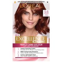 loreal paris excellence creme permanent hair dye various shades - 56 natural rich auburn