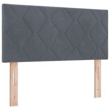 Cabecero，panel De Cabecero Led Gris Oscuro 100 Cm Terciopelo