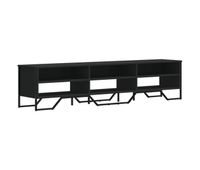 mueble tv - mesa de tv madera de ingenieria negro 180x34x41 cm