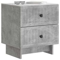 mesita de noche  armario de noche  mesa de noche con cajon gris hormigon 43 x 345 x 475 cm