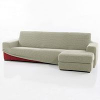 funda chaise longue super elastica relive brazo derecho largo gris claro funda elastica para sofa chaise longue