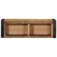 mueble tv  mueble de salon  mesa de tv madera maciza de mango rugosa 80x30x25 cm