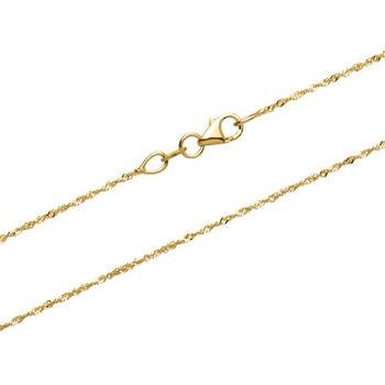 Cadena singapur de oro 9 quilates