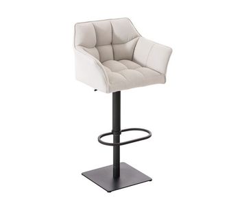 Taburete de bar damaso en tela 45x64x88-113 cm